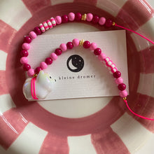 Afbeelding in Gallery-weergave laden, Kinderketting - Parelmoer Hondje Donkerroze