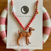 Afbeelding in Gallery-weergave laden, Gepersonaliseerde kinderketting hertje