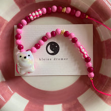 Afbeelding in Gallery-weergave laden, Kinderketting - Parelmoer Hondje Donkerroze
