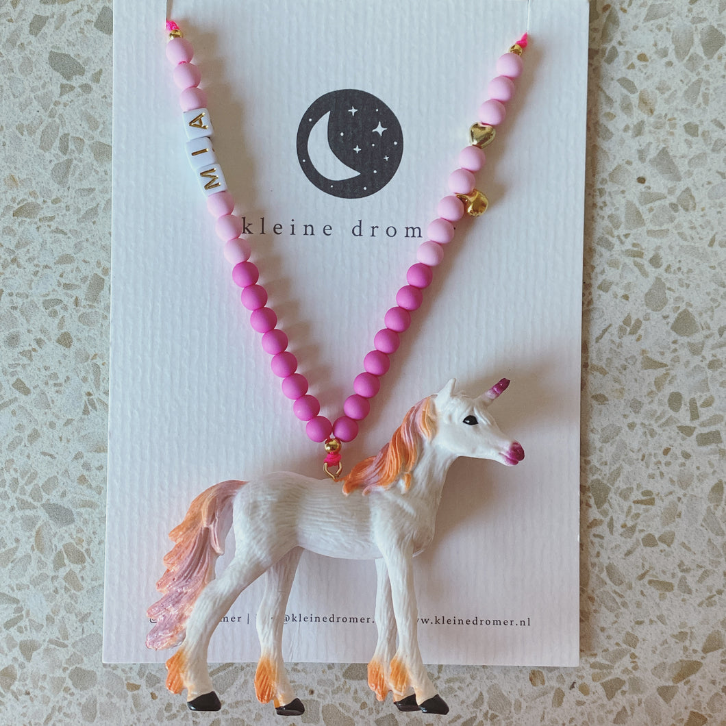 Naamketting Unicorn - Mia *Limited Edition*