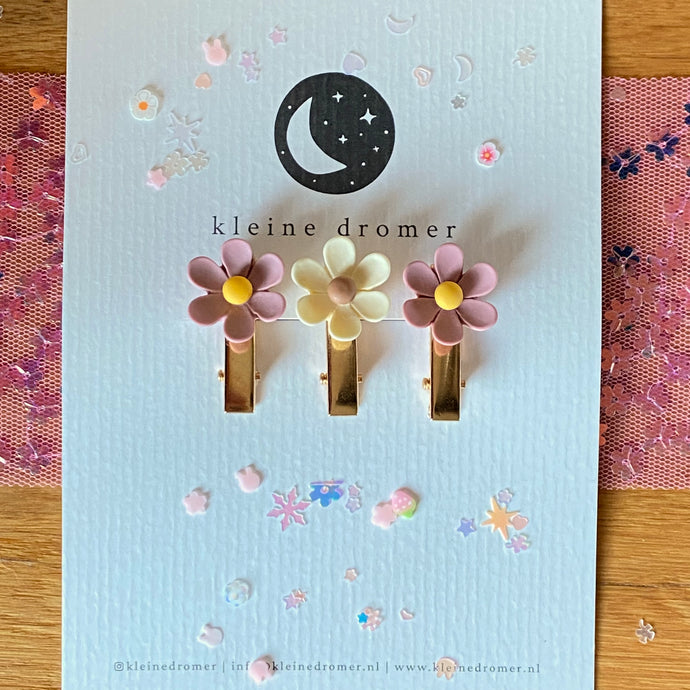 Haarclipjes bloemen